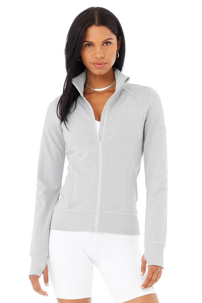 Chaquetas Alo Yoga Contour Mujer Grises | 793614QBT