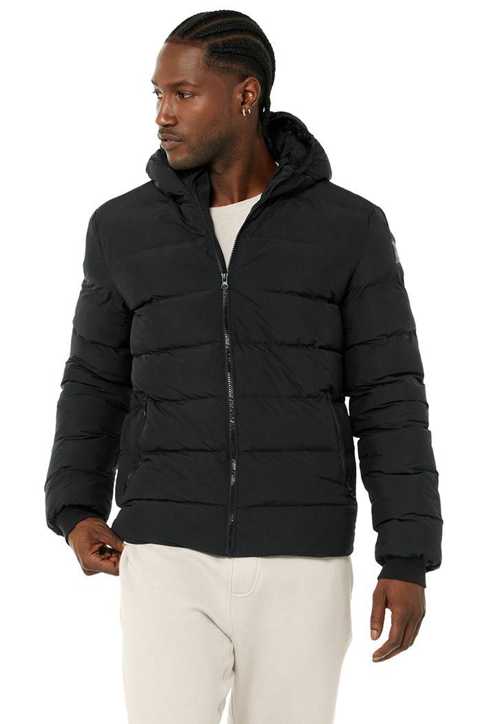 Chaquetas Alo Yoga Vail Puffer Hombre Negros | 039246VZQ