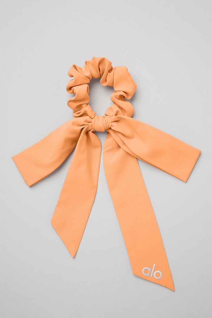 Coletero Alo Yoga Love Knots Tie Mujer Naranjas | 810453OND