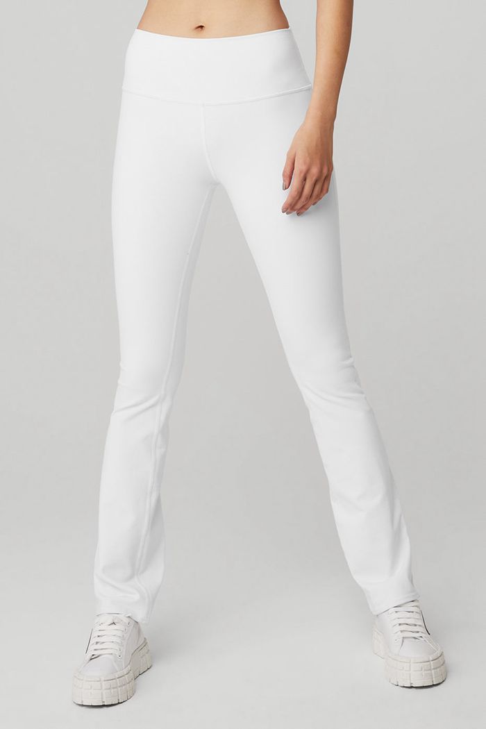 Leggins Alo Yoga Airbrush High-Cintura 7/8 Bootcut Mujer Blancos | 617053LOT