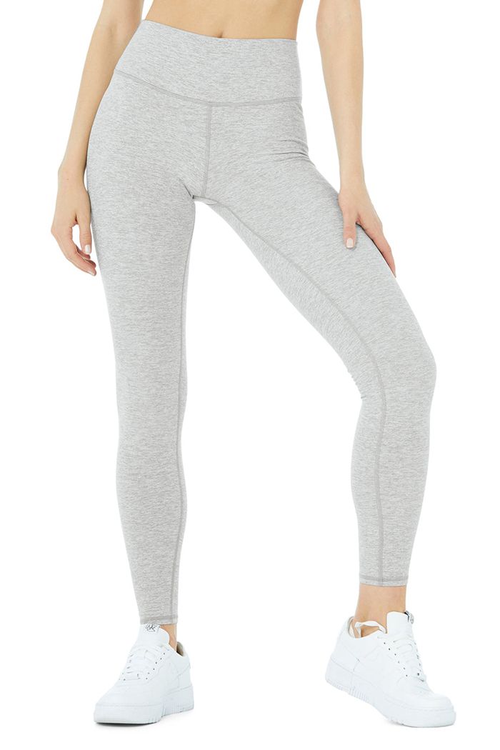 Leggins Alo Yoga Alosoft High-Cintura 7/8 Highlight Mujer Grises | 538072WNP