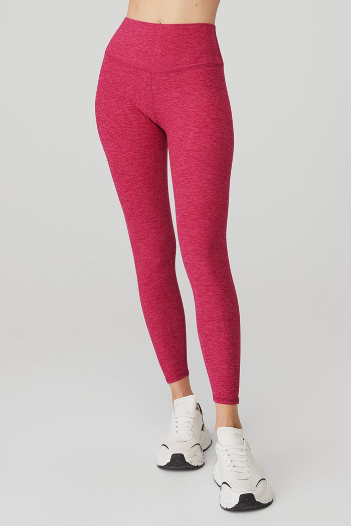 Leggins Alo Yoga Alosoft High-Cintura 7/8 Highlight Mujer Rojos | 578316WQI