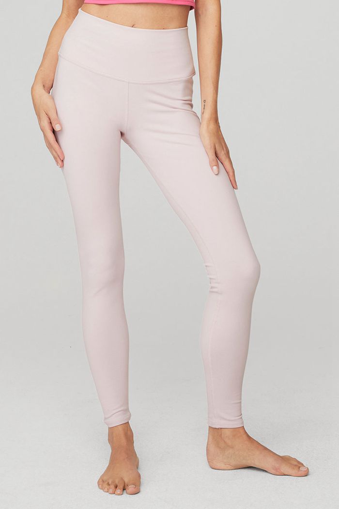 Leggins Alo Yoga High-Cintura Airbrush Mujer Rosas | 208436XZV