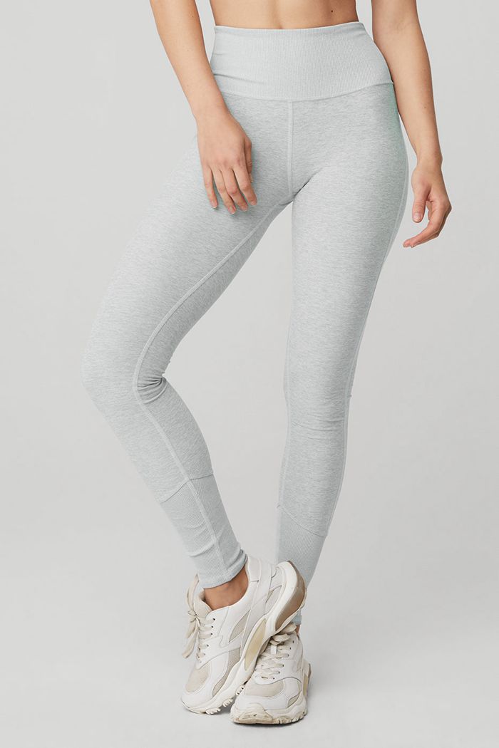 Leggins Alo Yoga High-Cintura Alosoft Lounge Mujer Grises | 039714WBS