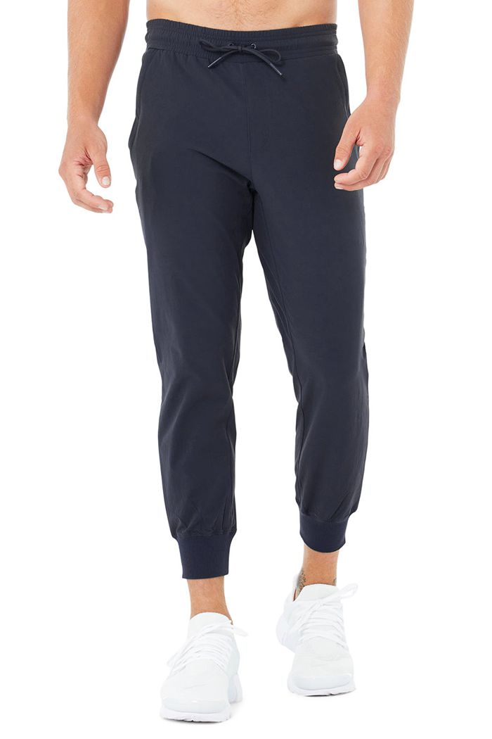 Pantalones Alo Yoga Co-Op 7/8 Hombre Negros | 094726PXT