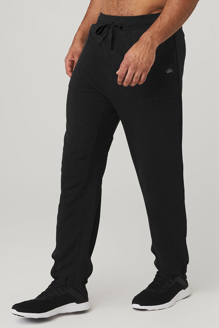 Pantalones Alo Yoga The Qualifier Hombre Negros | 208169ZAT