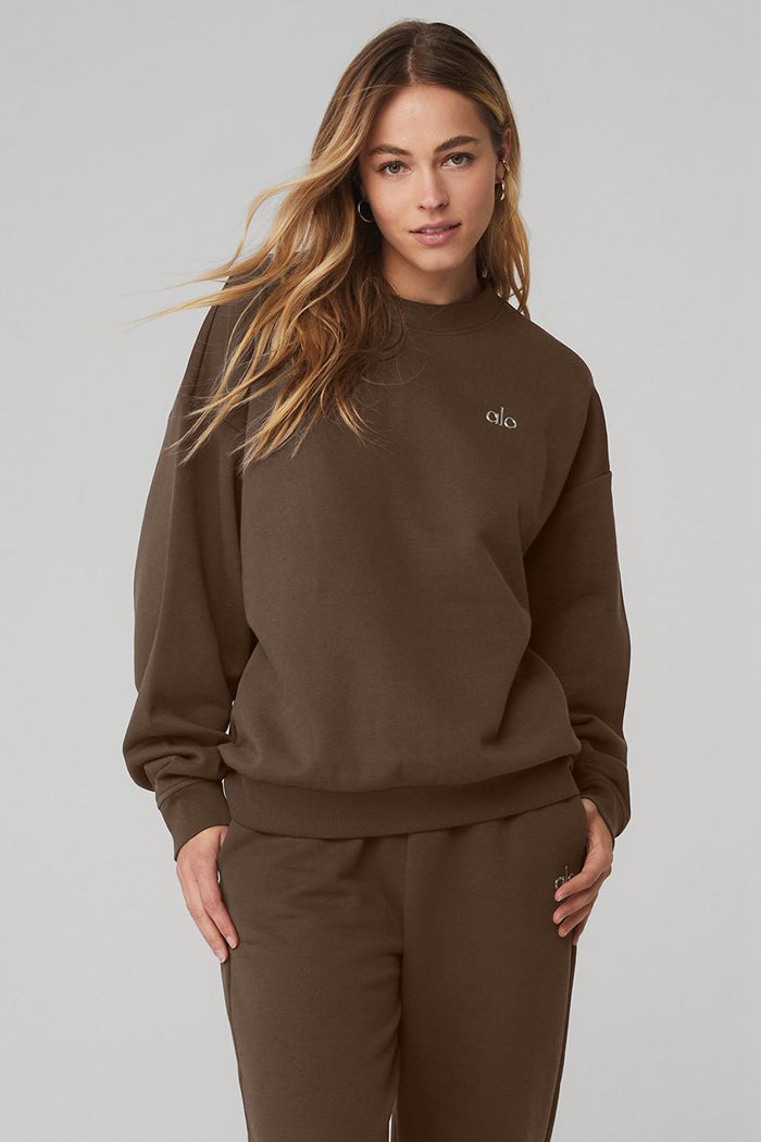 Pullover Alo Yoga Accolade Crew Neck Mujer Negros | 547091OYT