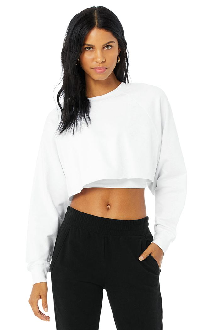 Pullover Alo Yoga Double Take Mujer Blancos | 973564MFP