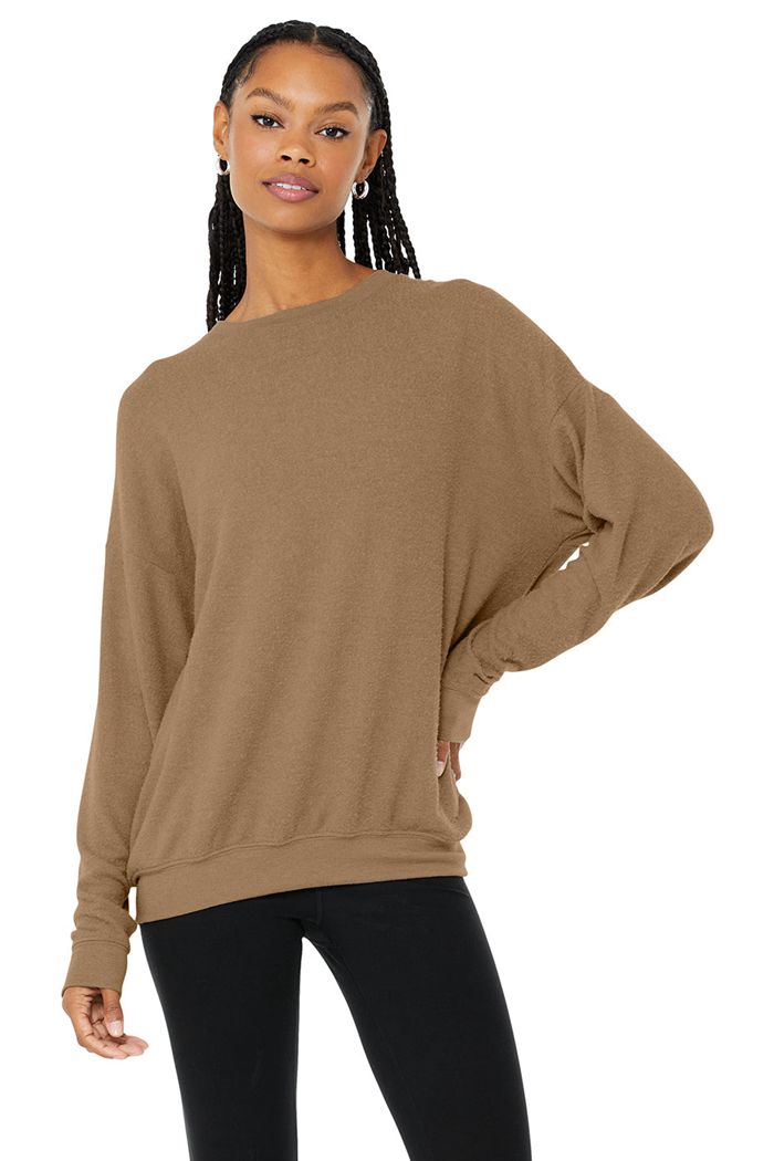 Pullover Alo Yoga Soho Mujer Marrom | 532401SNK