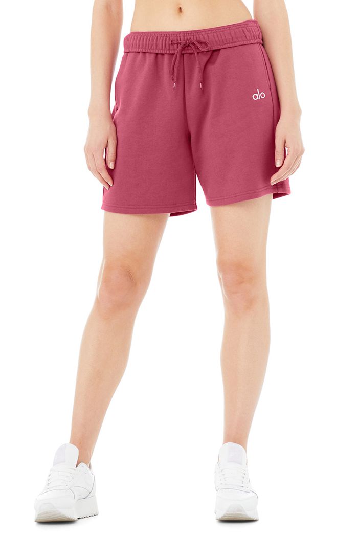 Short Alo Yoga Accolade Sweat Mujer Morados | 968072ZKQ