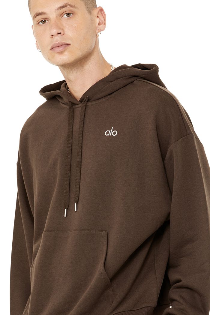 Sudadera Con Capucha Alo Yoga Accolade Hombre Negros | 953471JBS