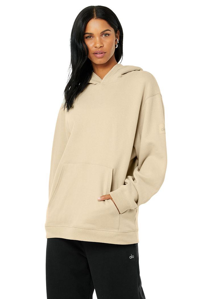 Sudadera Con Capucha Alo Yoga Renown Mujer Marrom | 487135OTF