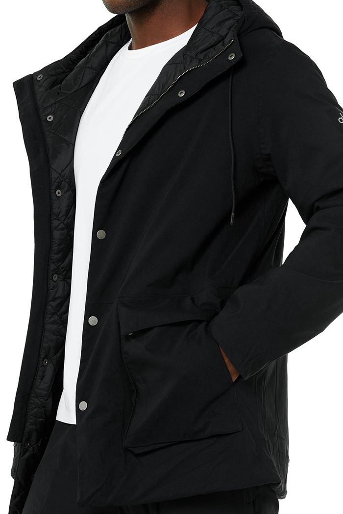 Chaquetas Alo Yoga Roam Insulated Hombre Negros | 213859AUT