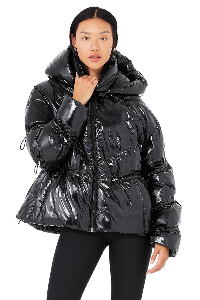 Chaquetas Alo Yoga Stunner Puffer Mujer Negros | 028693UYV