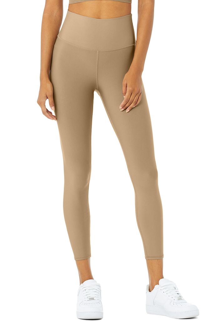 Leggins Alo Yoga 7/8 High-Cintura Airlift Mujer Marrom | 139045GAT