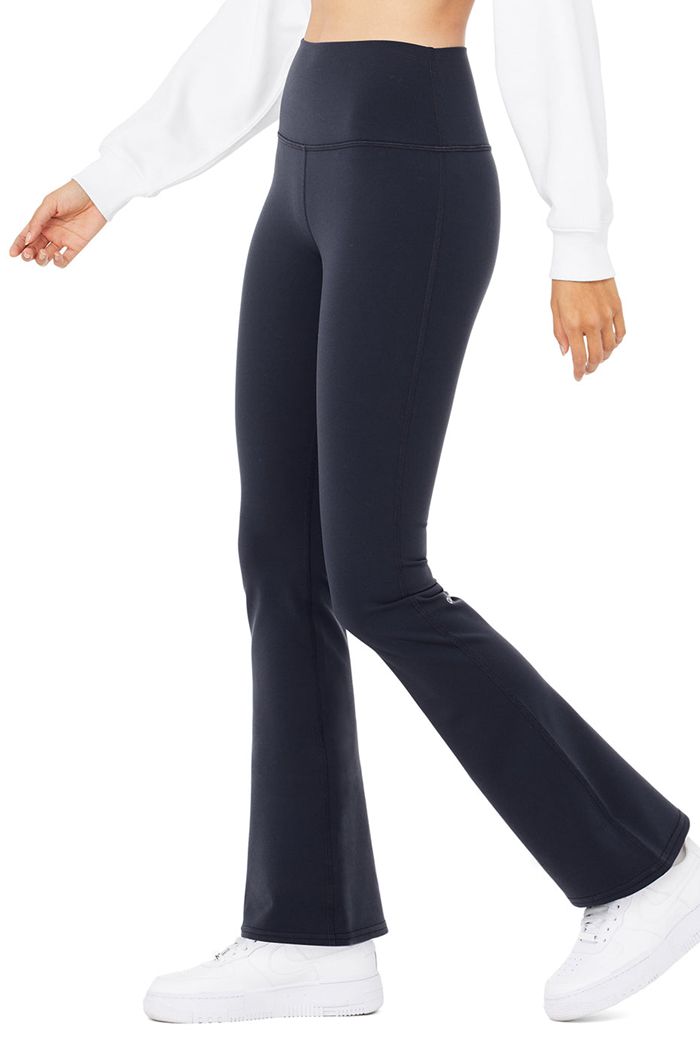 Leggins Alo Yoga Airbrush High-Cintura 7/8 Bootcut Mujer Negros | 213896XGA