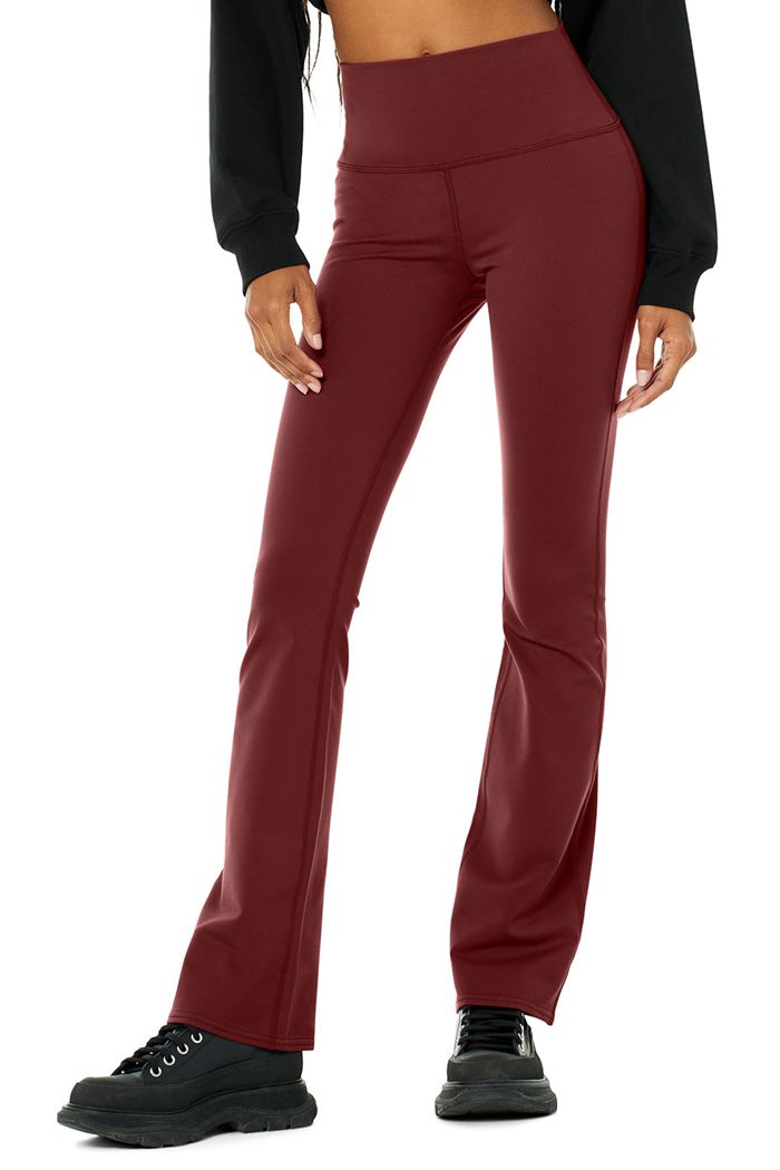 Leggins Alo Yoga Airbrush High-Cintura Bootcut Mujer Rojos | 124603UPF