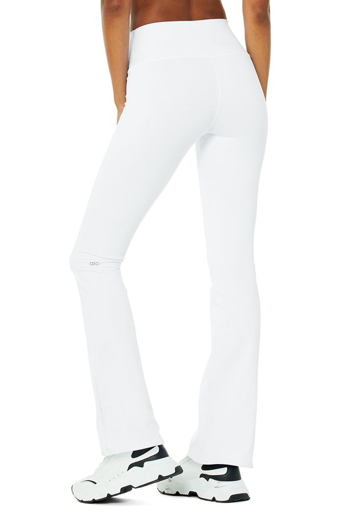 Leggins Alo Yoga Airbrush High-Cintura Bootcut Mujer Blancos | 714832LHE