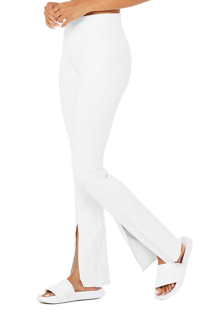 Leggins Alo Yoga Airbrush High-Cintura Flutter Mujer Blancos | 194605OTZ