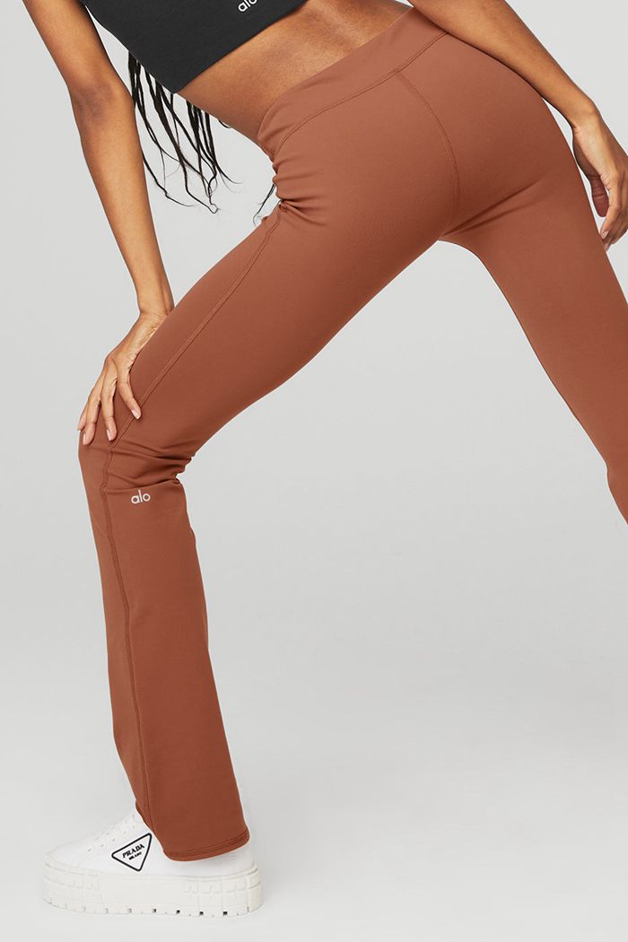 Leggins Alo Yoga Airbrush Low-Rise Bootcut Mujer Rojos | 260734APQ