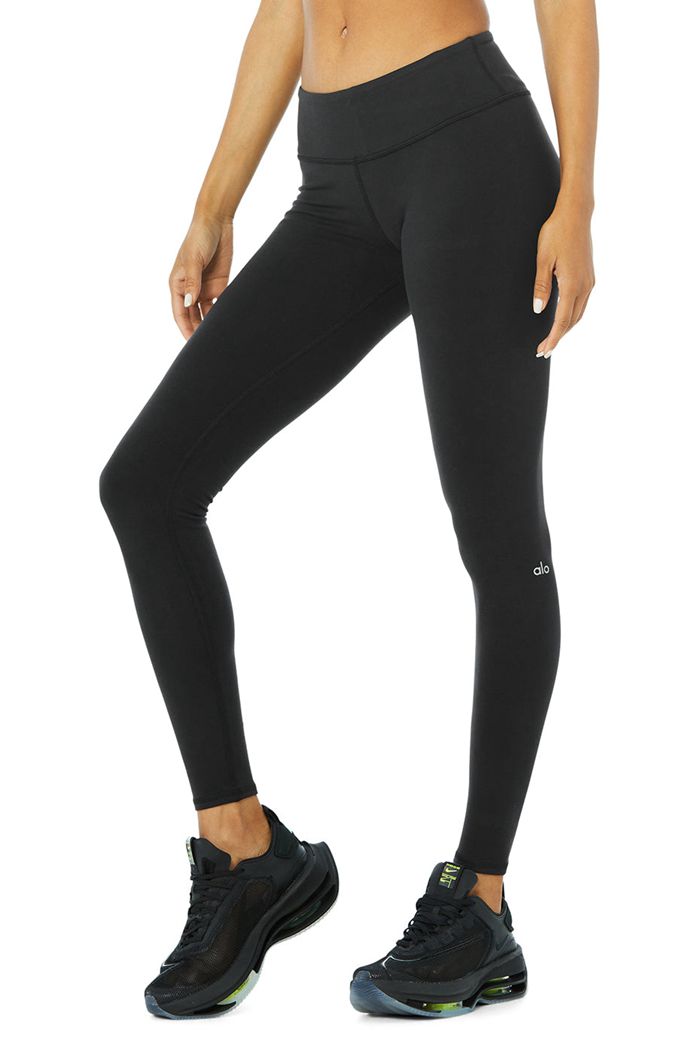 Leggins Alo Yoga Airbrush Mujer Negros | 167594ZUE