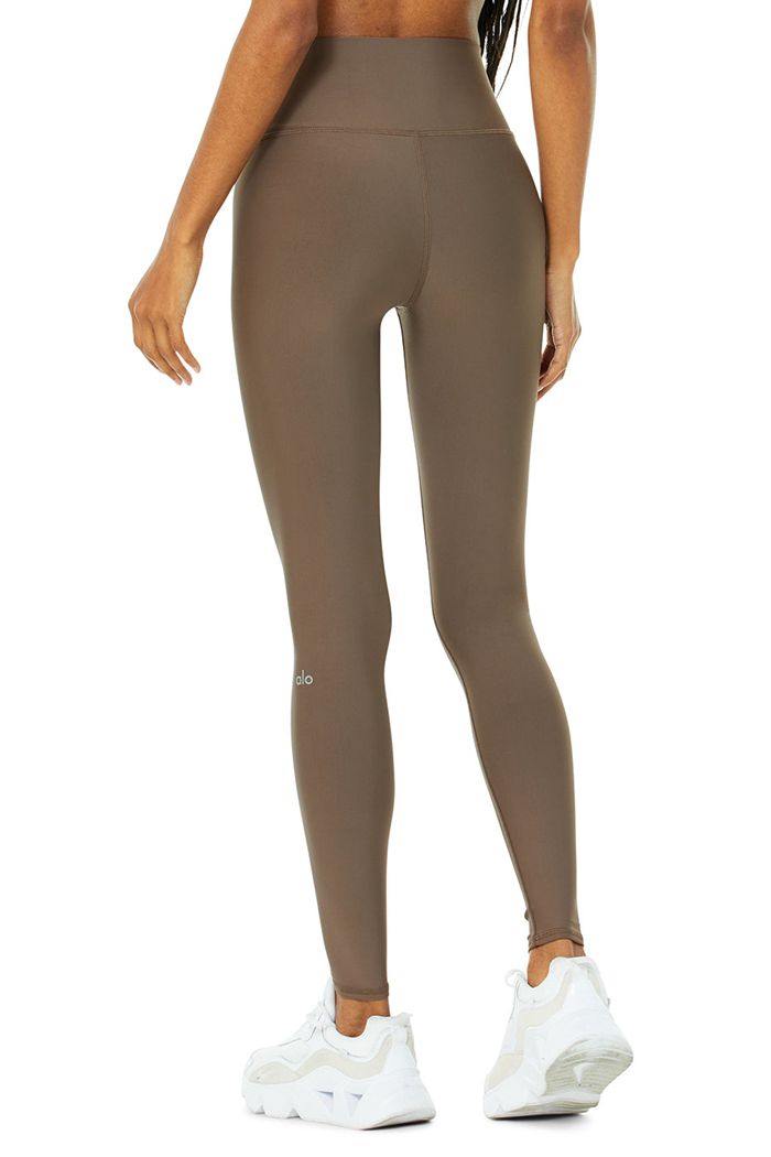 Leggins Alo Yoga High-Cintura Airlift Mujer Marrom | 538091YPW