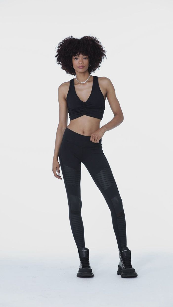 Leggins Alo Yoga Moto Mujer Negros | 021698ATD