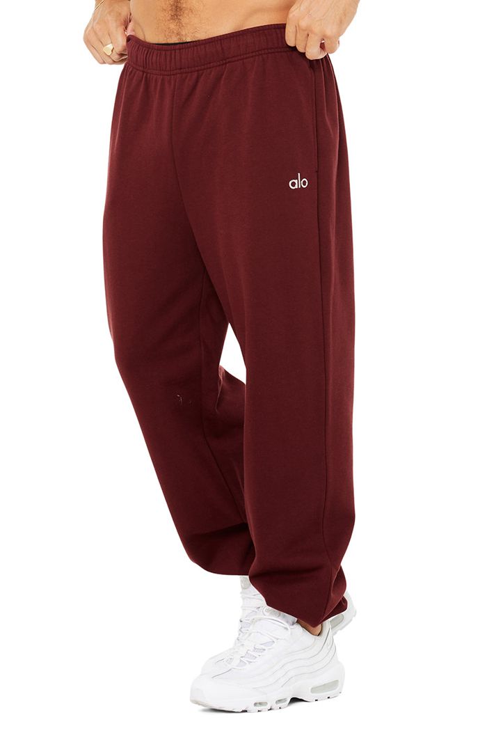 Pantalones Alo Yoga Accolade Sweat Hombre Rojos | 325196BRS