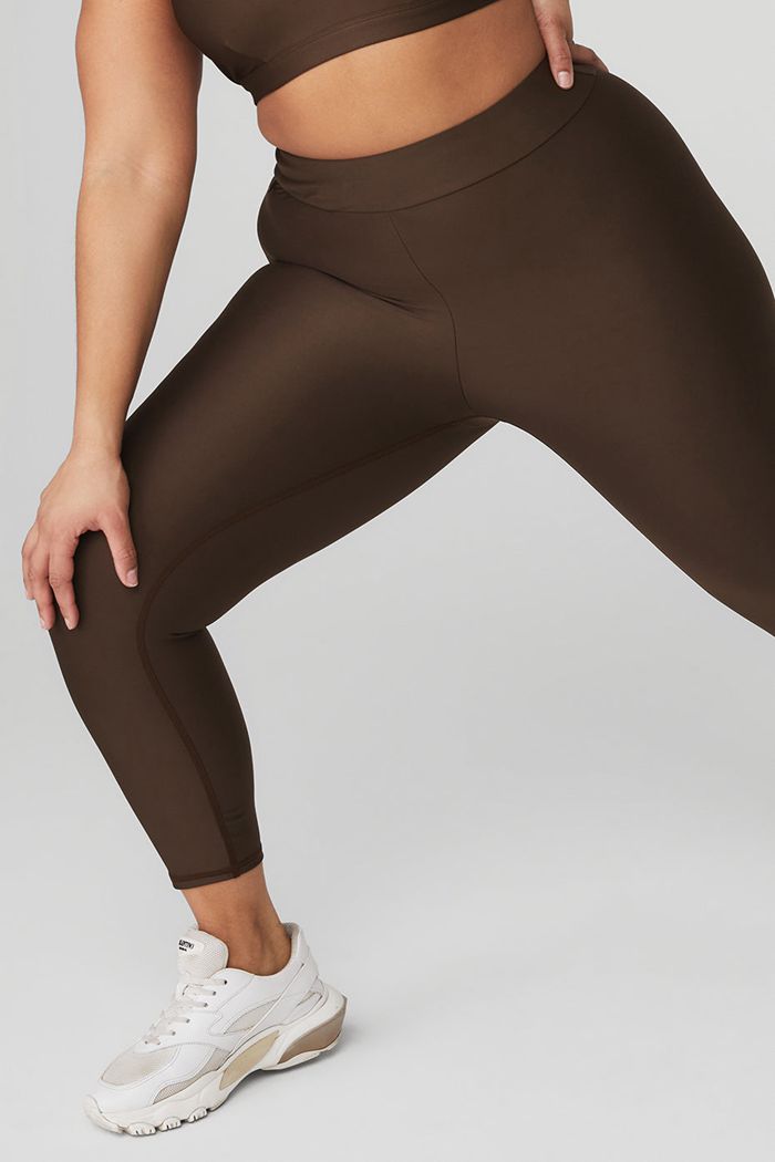 Pantalones Alo Yoga Airlift High-Cintura Conceal-Zip Capri Mujer Negros | 941382MFD