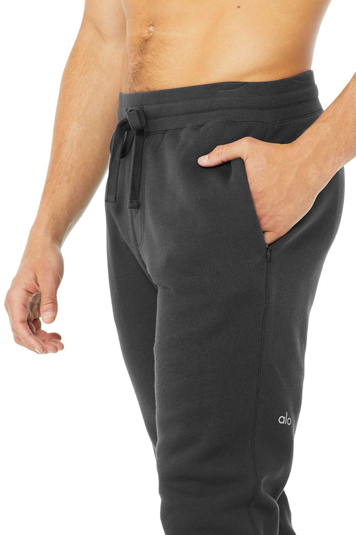 Pantalones Alo Yoga Baseline Sweat Hombre Grises Oscuro | 946781YJA