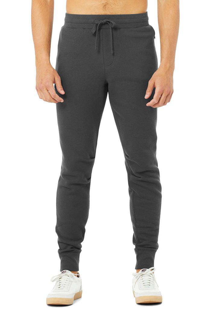 Pantalones Alo Yoga Baseline Sweat Hombre Grises Oscuro | 946781YJA