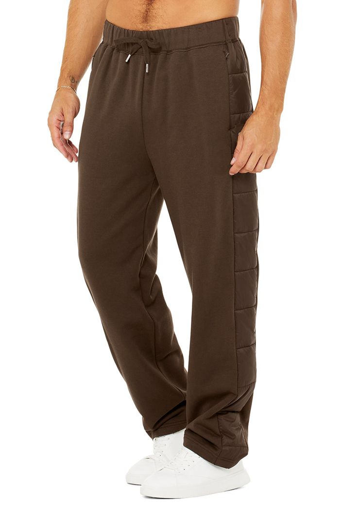 Pantalones Alo Yoga Mash Up Sweat Hombre Negros | 463519GID