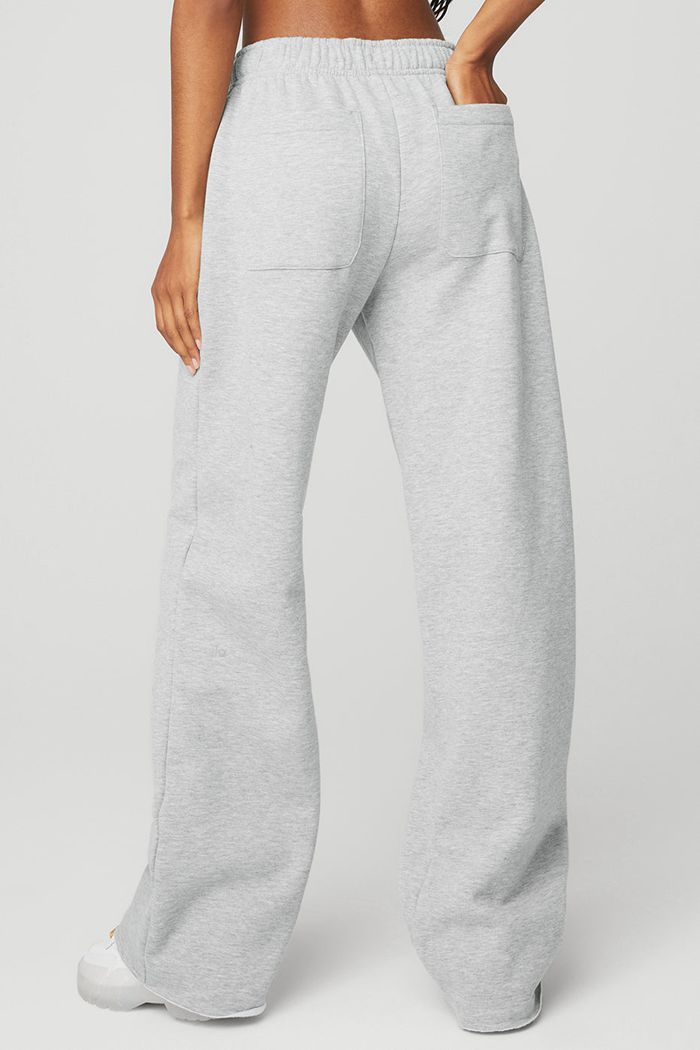 Pantalones Alo Yoga Puddle Sweat Mujer Grises | 051639MLQ