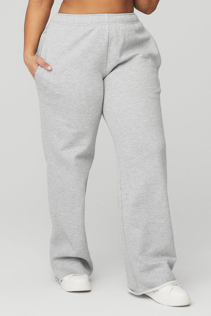 Pantalones Alo Yoga Puddle Sweat Mujer Grises | 051639MLQ