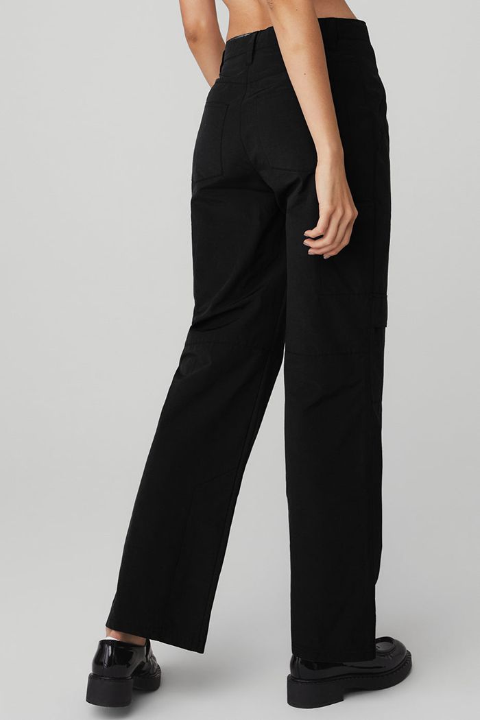 Pantalones Alo Yoga The Edge Mujer Negros | 570126DJP