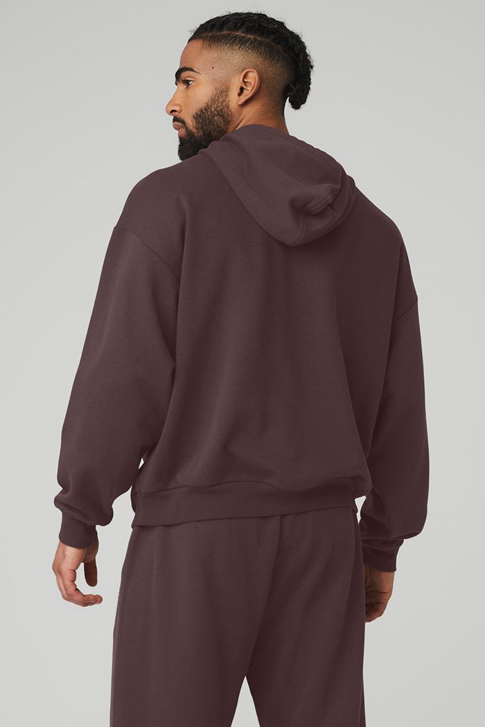 Sudadera Con Capucha Alo Yoga Accolade Hombre Negros | 586027HTO