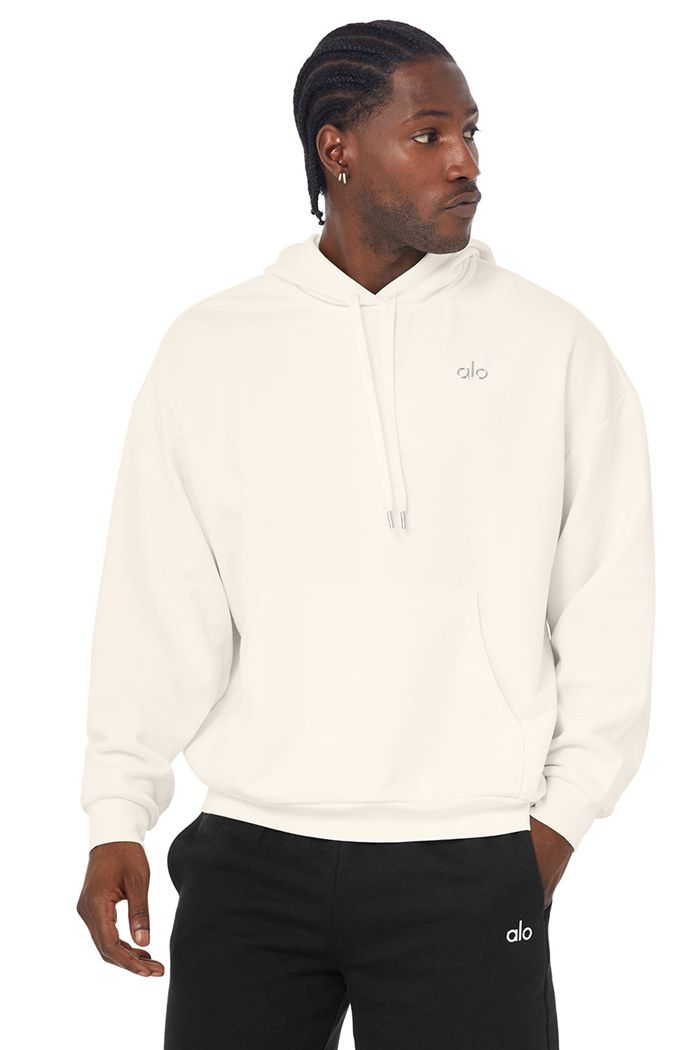 Sudadera Con Capucha Alo Yoga Accolade Hombre Blancos | 587410PNM