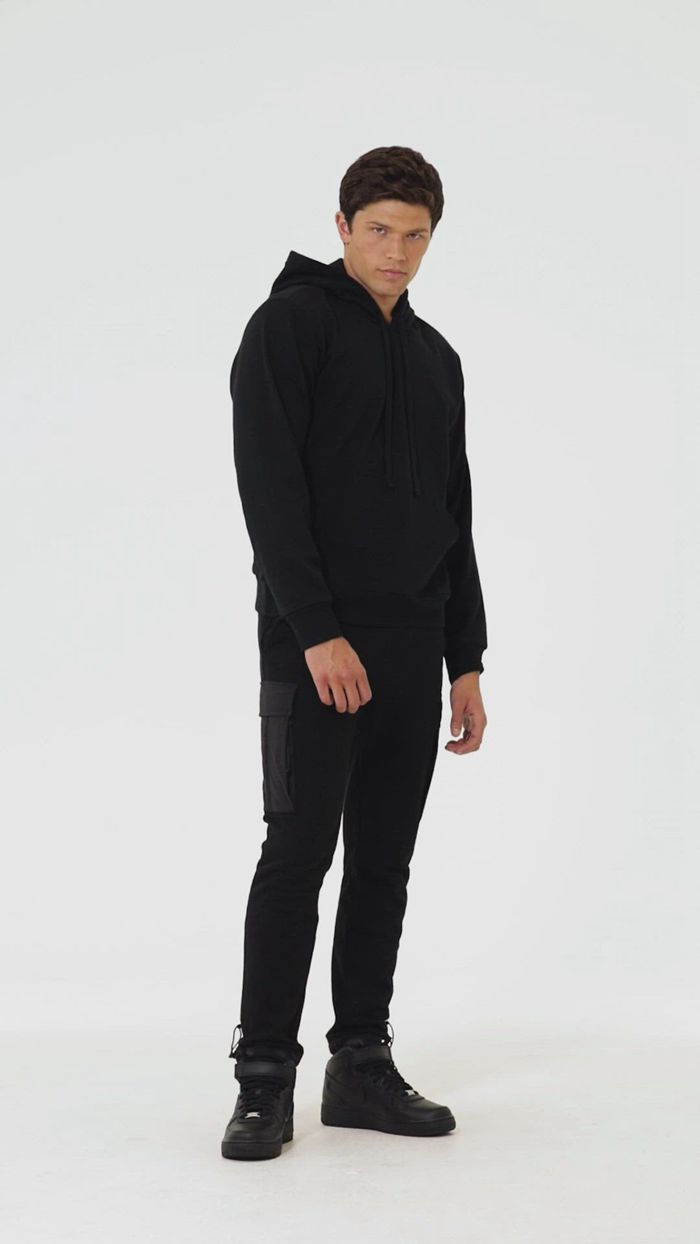 Sudadera Con Capucha Alo Yoga Caliber Hombre Negros | 158436YNP