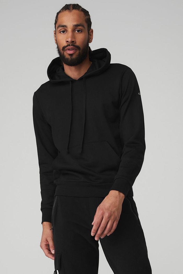 Sudadera Con Capucha Alo Yoga Caliber Hombre Negros | 158436YNP