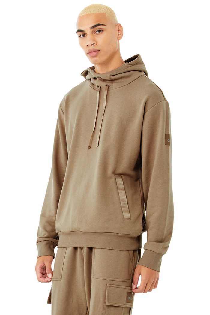 Sudadera Con Capucha Alo Yoga Highline Hombre Marrom | 042397NQD