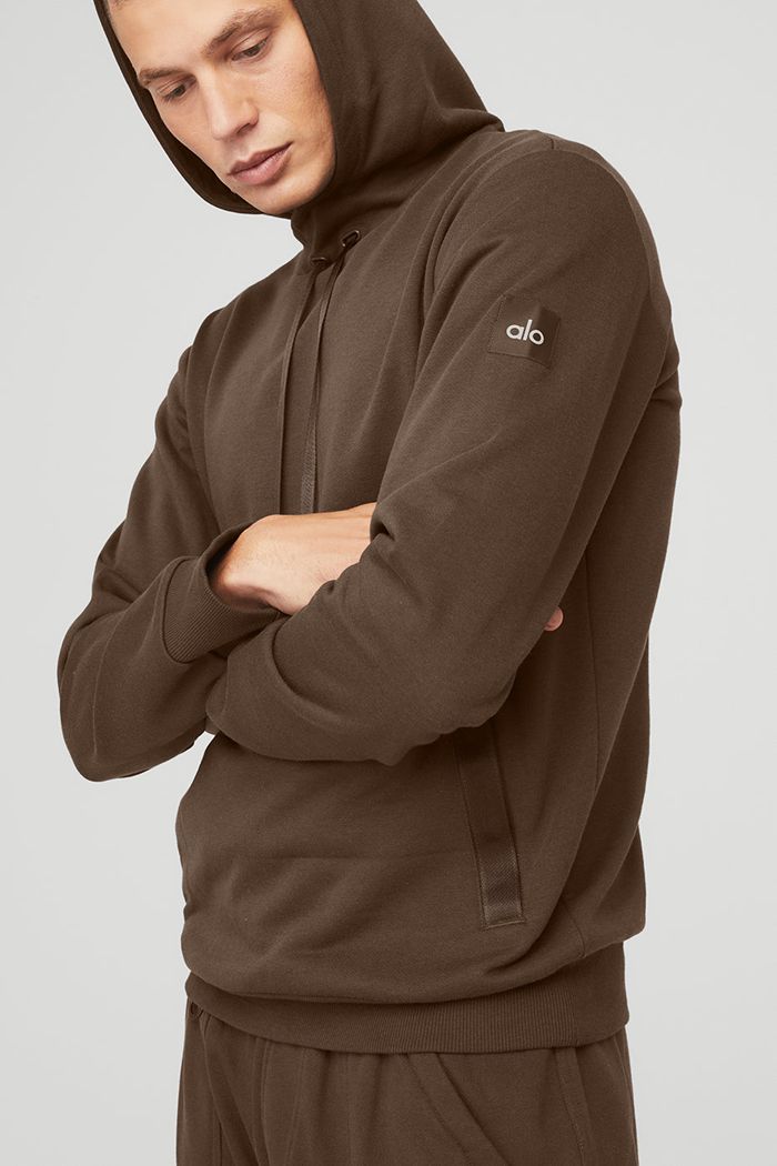 Sudadera Con Capucha Alo Yoga Highline Hombre Negros | 781453ZIK