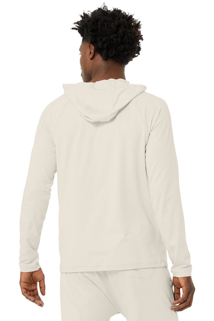 Sudadera Con Capucha Alo Yoga The Conquer Hombre Beige | 903176URV