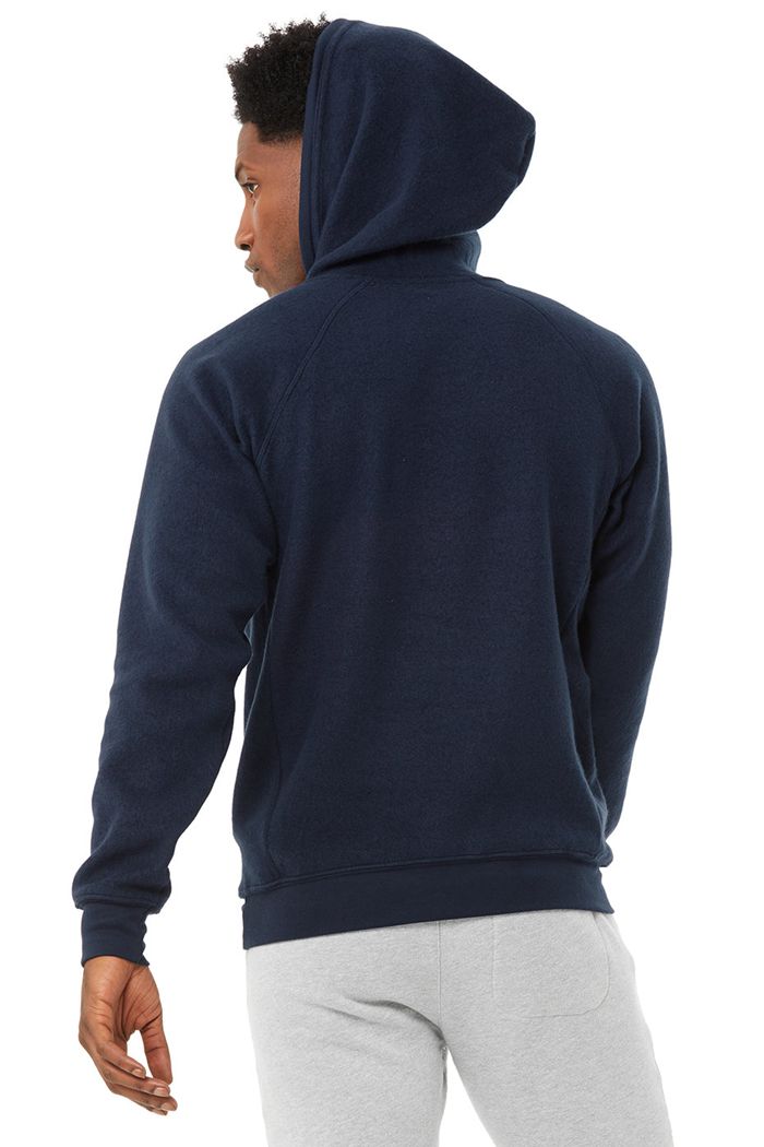 Sudadera Con Capucha Alo Yoga The Triumph Hombre Azul Marino | 307624NIG