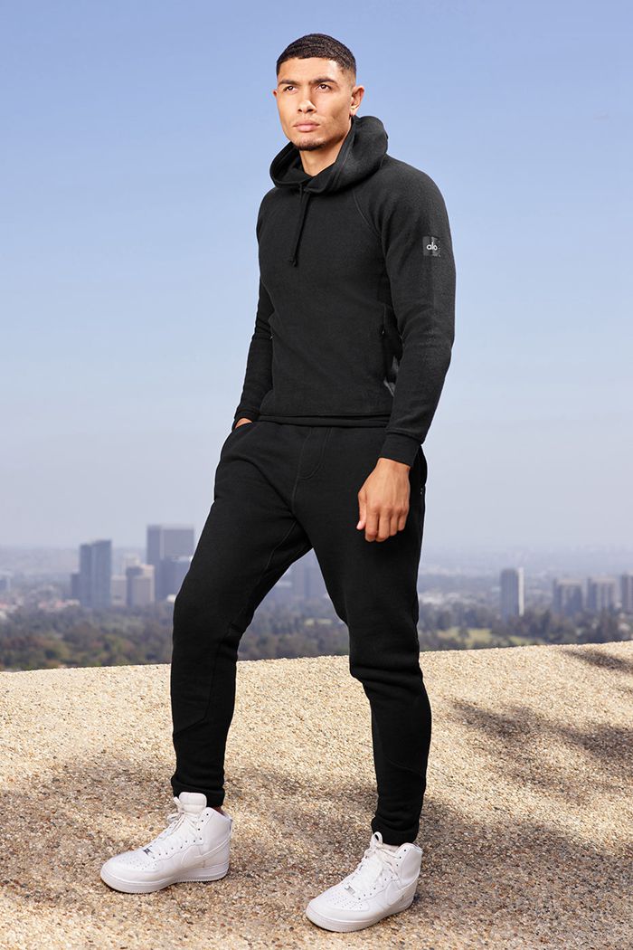 Sudadera Con Capucha Alo Yoga Triumph Hombre Negros | 526874MDS